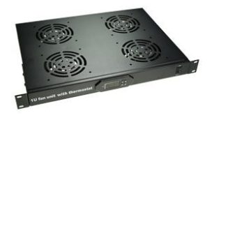 Panel 1U w/ 4 fans and digital thermostat