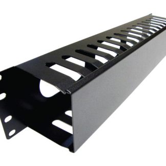 2U metal cable management with cap