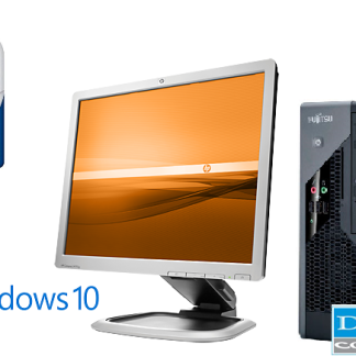 Bundle 19" Monitor HP + Fujitsu Esprimo C5731 SFF Intel® Core™2 Duo E8400/2GB DDR3 /250GB /Win10 + KB&Mouse